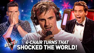 4-CHAIR TURNS That SHOCKED the World on The Voice | Top 10