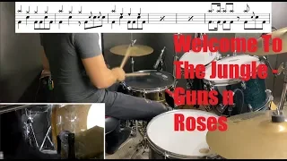 Welcome To The Jungle Drum Tutorial - Guns n Roses