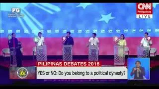 YES OR NO: Do you belong to a political dynasty?