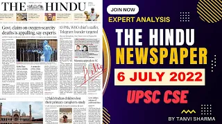 UPSC Expert Series-The Hindu Newspaper 6 JULY 2022 |STUDY IAS| #thehindu #thehinduanalysis #iasexam