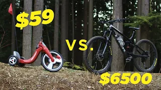 $59 Walmart Bike vs. $6500 Mountain Bike