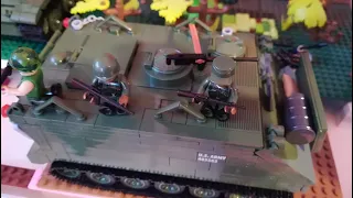 Makieta Vietnam war z klocków Cobi i recenzja transportera opancerzonego M113 APC (2236)