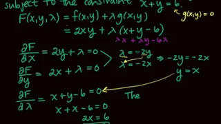 Section 7.4 Lagrange Multipliers and Constrained Optimization