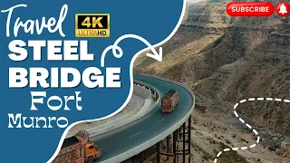 Asia's 2nd Largest Steel Bridge fort Monroe | aerial view | amazing civil engineering bridge | CPEC