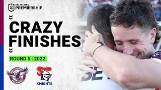 30 Minutes of MAYHEM | Crazy NRL Finishes | Sea Eagles v Knights | Round 5, 2023