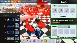 Proof Scammer (1) How to get scamed in Skyblock Blockman Go