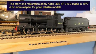 The story and restoration of my Airfix LMS 4F 0-6-0 made in 1977 (includes running session)