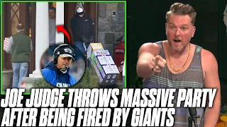 Joe Judge Throws Party For Coaches After Being Fired From Giants | Pat McAfee Reacts