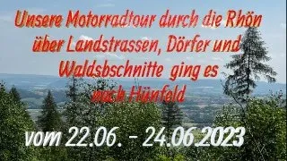 Mit dem Motorrad durch die Rhön