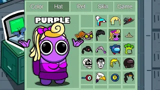 Purple mom (RainBow Friends) in Among Us ◉ funny animation - 1000 iQ impostor