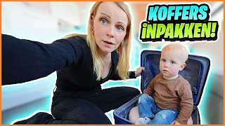 WE GAAN DE KOFFERS iNPAKKEN VOOR VAKANTiE 🤗 | Bellinga Vlog #2803