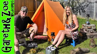 Camping In 50 Year Old Vintage Canvas Tent