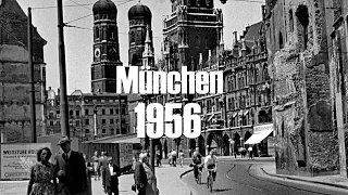 München 1956 - Munich - Marienplatz - Kriegsschäden - war damage