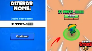 COLOQUEI MEU WHATSAPP no MEU NOME do BRAWL STARS e OLHA O QUE ACONTECEU!