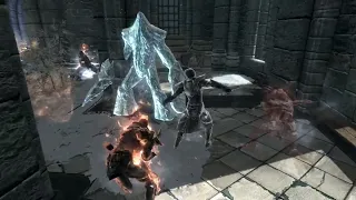 Skyrim Battles - College of Winterhold vs Haknir Death-Brand & The Redguards 2/2