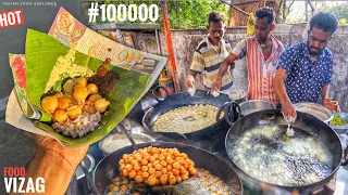 10000 Pieces Sell Everyday | No.1 Punugulu Place In Vizag | Banana & Mirchi Bhajji | Street Food