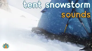 Tent in Blizzard Ambience: Severe Snowstorm with Tent Flapping in the Howling Wind