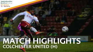MATCH HIGHLIGHTS: Bradford City v Colchester United