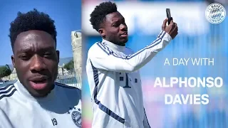 One day with Alphonso Davies