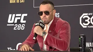 COLBY COVINGTON WELCOMES CONOR MCGREGOR FIGHT ‘BIGGEST FIGHT THE UFC WOULD EVER DO!