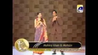 Mohsin Abbas Haider & Mahira Khan-10th LUX Style Awards 2011