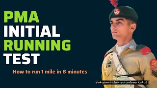 PMA Initial Running Test | How to run 1 mile in 8 minutes | Pakistan Army Training 2022
