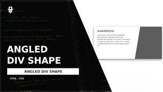 Angled Div Shape | HTML5 & CSS3