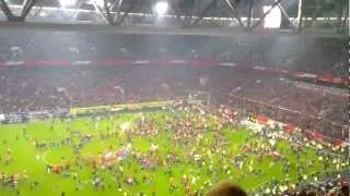 Fortuna Düsseldorf - Hertha Berlin Verfrühter Platzsturm