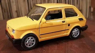 Unboxing of Fiat 126 p - Cold War Polish Car Model by Welly 1:34