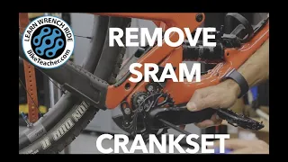 How to remove a Sram Crankset, threaded 30 mm spindle only. Let's go!