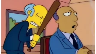 Mr Burns as Ric Flair fighting Hogan (botchamania ending suggestion)