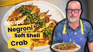 Recipe: Andrew Zimmern's Negroni Soft-Shell Crabs