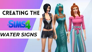Creating the Zodiac Signs in Sims 4 | Using only the Base Game | Water Signs