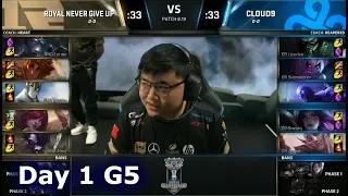 RNG vs C9 | Day 1 Group Stage S8 LoL Worlds 2018 | Royal Never Give Up vs Cloud 9