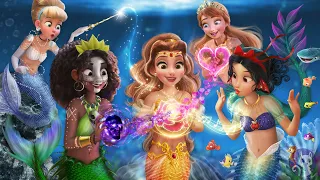 Disney Princesses in The Little Mermaid! 🌊✨ They become part of Ariel's world! | Alice Edit!