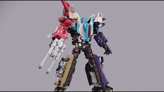 Transformers stop motion：Badass combiner Hades Liokaiser.