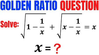 Olympiad Question | Solve the Radical Equation | Math Olympiad Training