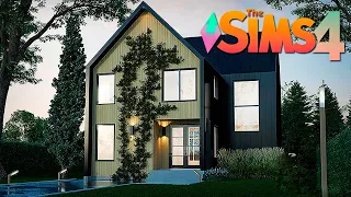 СТРОИМ СОВРЕМЕННЫЙ ДОМИК У ВОДЫ В СИМС 4!  - The Sims 4 House Build No CC