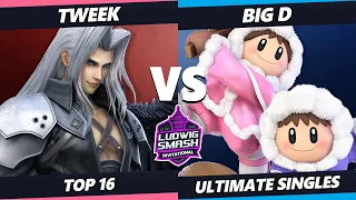 Ludwig Invitational - Tweek (Sephiroth, Diddy Kong) Vs. BigD (Ice Climbers) SSBU Ultimate Tournament