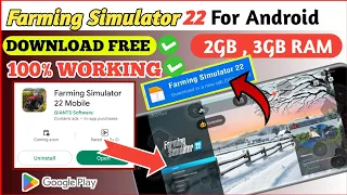 farming simulator 22 download Android 2023 | how to download farming simulator 22 in Android | FS22