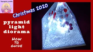 Frozen inspired light up pyramid- Christmas resin idea