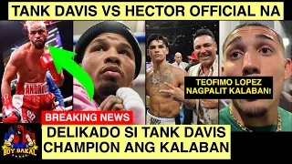 Breaking, Tank Davis Isang CHAMPION Kalaban Official Na Sa Jan. 7, Teofimo Lopez Nagpalit Ng Kalaban