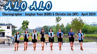 ALO ALO Line Dance || Demo by Astri & Arabella LD Class