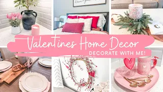 VALENTINES DECORATE WITH ME 2023 | simple valentines day decor ideas + home tour