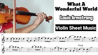 [Free Sheet] What A Wonderful World [Violin Sheet Music]