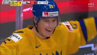 [HD] Red Wings Prospect Elmer Soderblom Between The Leg goal! WJC 2021 Sweden
