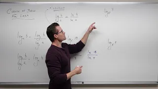 How to Change the Base of a Logarithm (Precalculus - College Algebra 61)