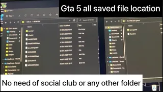 GTA 5 saved file location social club file location profile file location all in one video