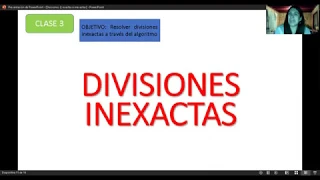 4° básico, Clase 3: Divisiones Inexactas