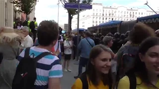 Зачистка Тверской улицы. Запрещённая акция протеста в Москве 27.07.2019.